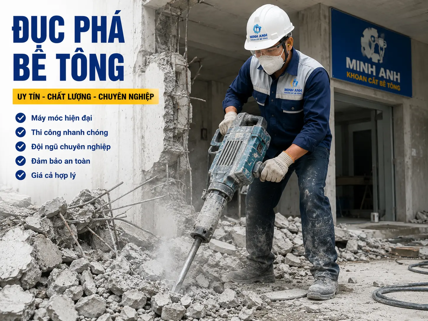 Đục phá bê tông