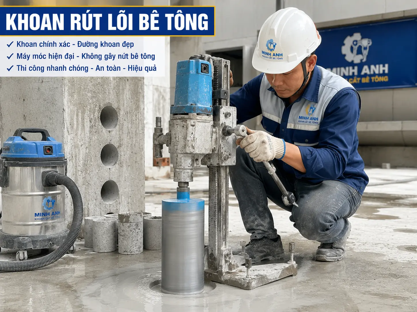 Khoan rút lõi bê tông